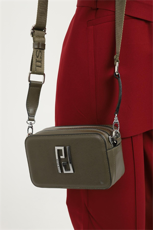 Silver & Polo SP1078 Kadın Çapraz Çanta Düz Zeytuni