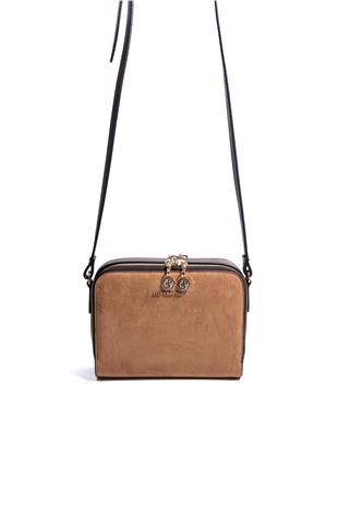 Silver & Polo SP888 Kadın Çapraz Çanta Süet Taba-Kahve