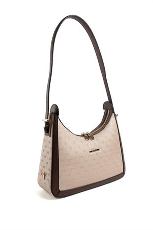 Silver & Polo SP1187 Kadın Omuz Çantası Logolu Nut-Kahve