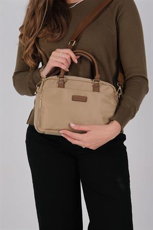 1217 Kadın El Çantası  Vizon-Camel