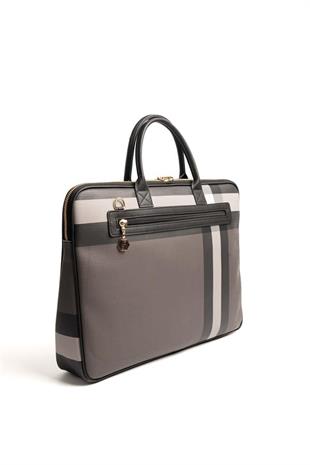 Silver & Polo SP1175 Kadın Laptop & Evrak Çantası Ekose Siyah