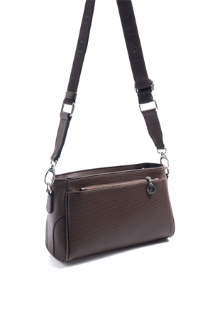 Silver & Polo SP1273 Kadın Çapraz Çanta Petek Kahve