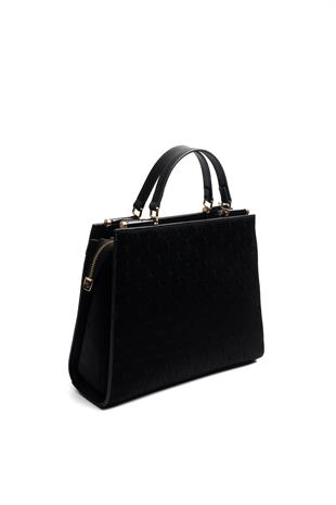 Silver & Polo SP1166 Kadın El Çantası Fashion Siyah-Siyah-Rugan Siyah