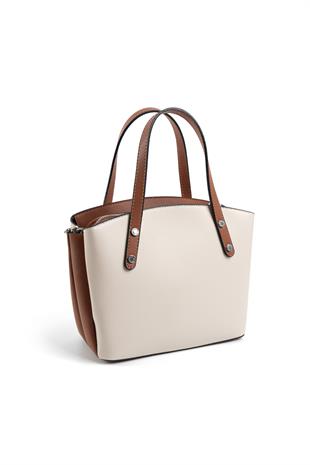 Silver & Polo Bej - Taba SP1021 Kadın El Çantası