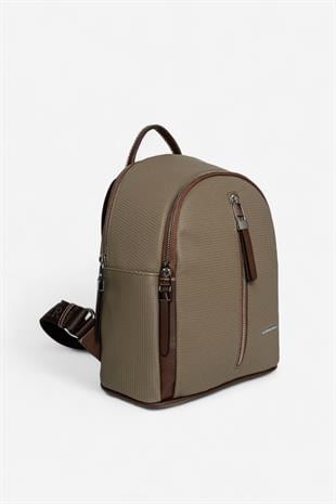 Silver & Polo SP901 Kadın Sırt Çantası Petek L.Haki-Kahve