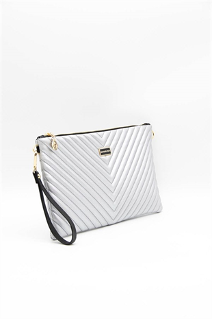 Silver Polo A.Gümüş - A.Gümüş Kapitone V Kadın Portföy ve Clutch El Çantası SP1034