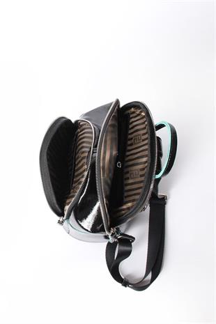 Silver & Polo SP901 Kadın Sırt Çantası Logolu Beyaz-Beyaz