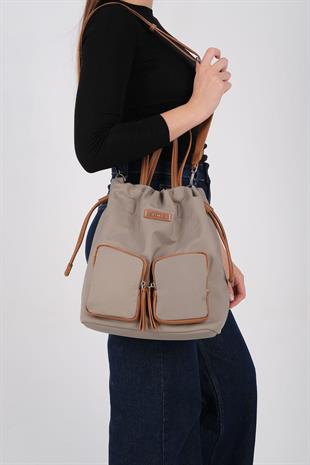 Silver & Polo SP1232 Kadın Sırt Çantası  Yeşil-Taba