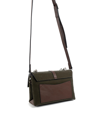 Silver & Polo SP1148 Kadın Çapraz Çanta Fashion Haki-Kahve