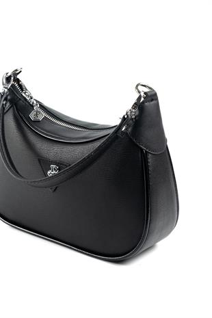 Silver & Polo Siyah Rugan SP1180 Kadın Omuz Çantası