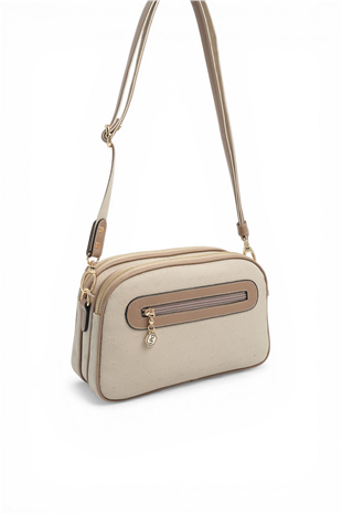 Silver & Polo SP745 Kadın Çapraz Çanta Fashion Bej-Latte
