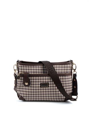 Silver & Polo Kahve Sarı - Kahve SP1160 Kadın Çapraz Çanta