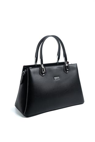 Silver & Polo SP1253 Kadın El Çantası Düz Siyah