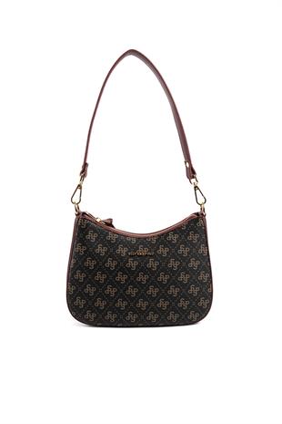 Silver & Polo Kahve Sarı - Bordo SP1259 Omuz Çantası
