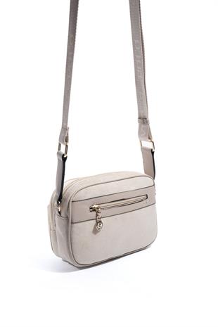 Silver & Polo SP1162 Kadın Çapraz Çanta Süet Bej-Kum