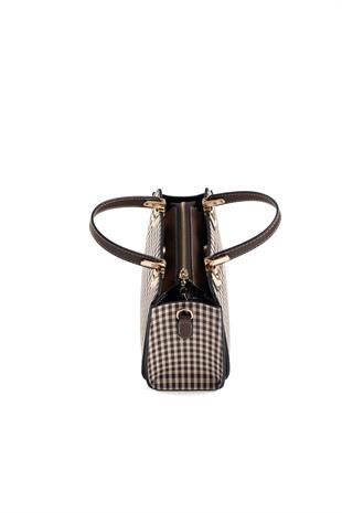 Silver & Polo Kahve Sarı - Kahve SP1133 Kadın El Çantası