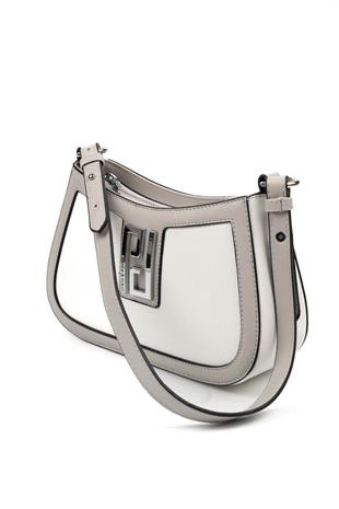 Silver & Polo SP1132 Kadın Çapraz Çanta Düz Beyaz-A.Gri