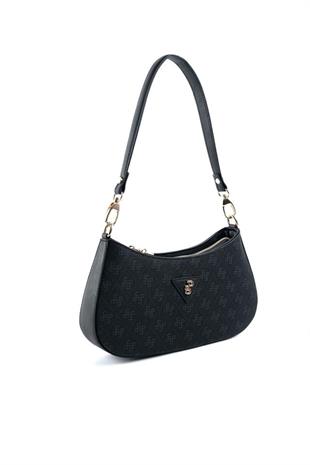Silver & Polo SP1251 Kadın Omuz Çantası Monogram Siyah