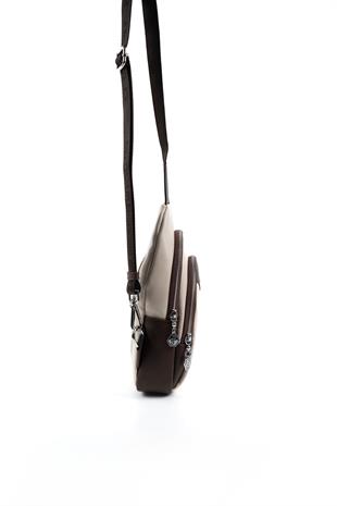 Silver & Polo Bej - Kahve SP959 Kadın Çanta Modelleri>Vücut Çantası