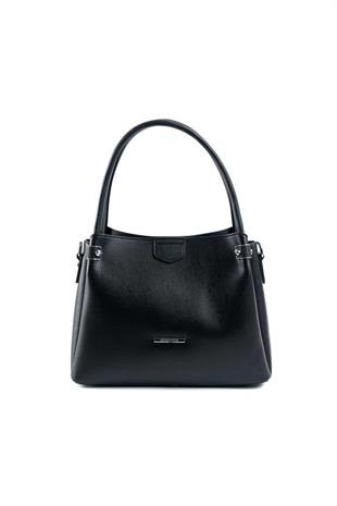 Silver & Polo SP1254 Kadın El Çantası Düz Siyah