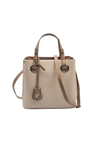 Silver & Polo SP975 Kadın El Çantası Fashion Bej-Latte
