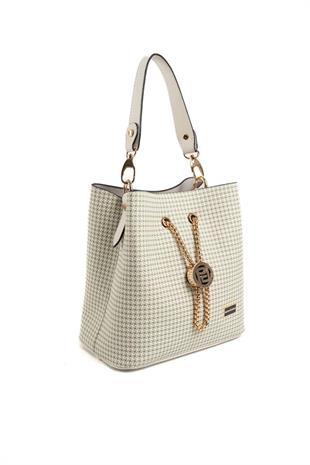 Silver & Polo SP967 Kadın Çapraz Çanta King Desen Yeşil-Kemik