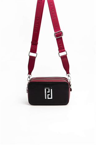 Silver & Polo SP1078 Kadın Çapraz Çanta Düz Siyah-Bordo