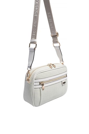 Silver & Polo SP1280 Kadın Çapraz Çanta King Desen Yeşil-Kemik