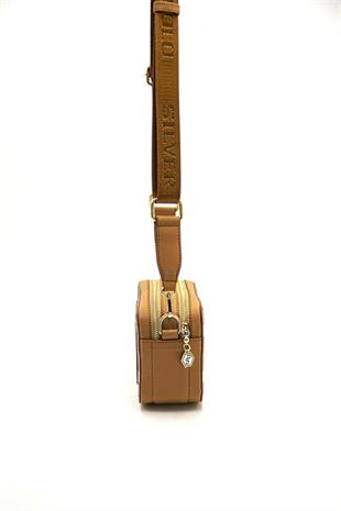 Silver & Polo SP1078 Kadın Çapraz Çanta Ekose Siyah-A.Taba