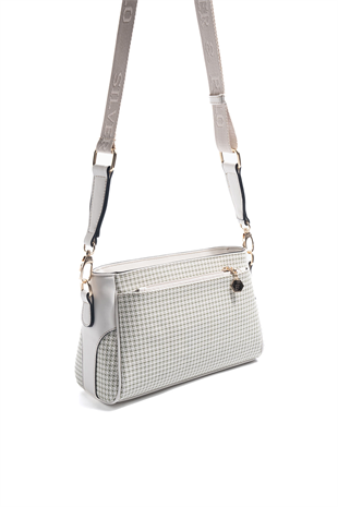 Silver & Polo SP1273 Kadın Çapraz Çanta King Desen Yeşil-Kemik