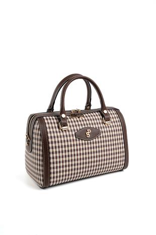 Silver & Polo Kahve Sarı - Kahve SP1091 Kadın El Çantası