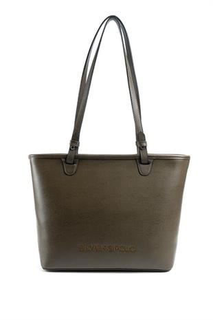 Silver & Polo SP1204 Kadın Omuz Çantası Düz Zeytuni