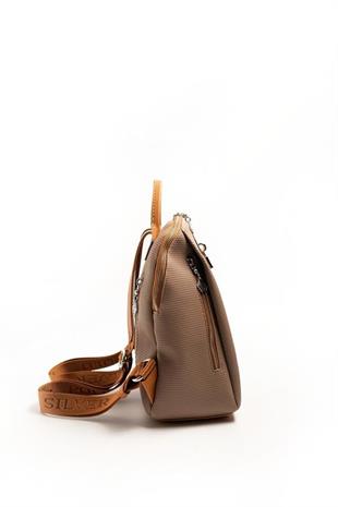 Silver & Polo SP1123 Kadın Sırt Çantası Petek Kum-A.Taba