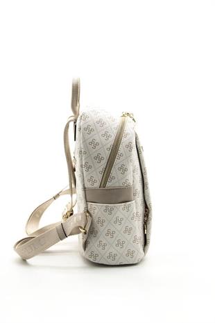 Silver & Polo SP926 Kadın Sırt Çantası Monogram Bej-Kum