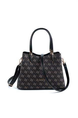 Silver & Polo Füme - Siyah SP1205 Kadın El Çantası