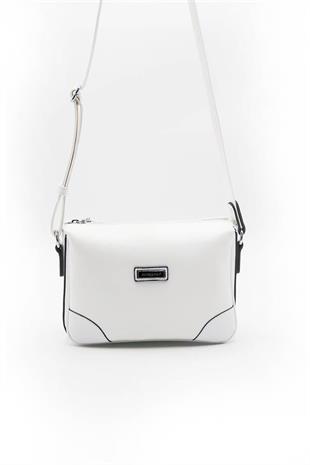 Silver & Polo SP784 Kadın Çapraz Çanta Düz Beyaz