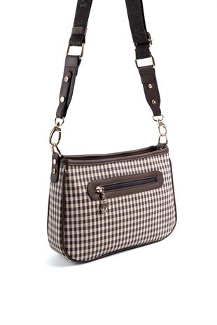 Silver & Polo Kahve Sarı - Kahve SP1160 Kadın Çapraz Çanta