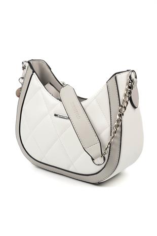 Silver & Polo Beyaz - A.gri SP1168 Kadın Omuz Çantası