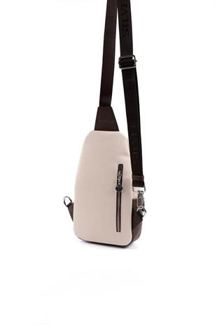 Silver & Polo SP959 Kadın Vücut Çantası Petek Bej-Kahve