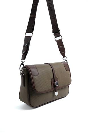 Silver & Polo SP1182 Kadın Çapraz Çanta Petek L.Haki-Kahve
