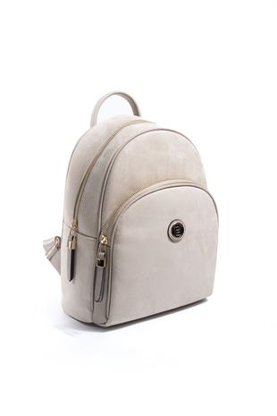 Silver & Polo SP1062 Kadın Sırt Çantası Süet Bej-Kum