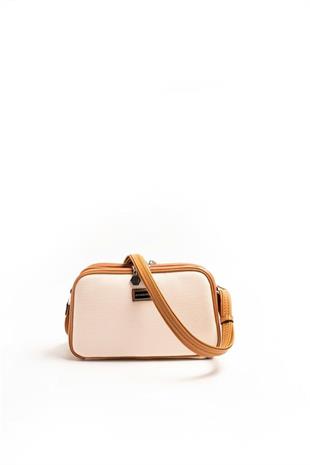 Silver & Polo SP899 Kadın Çapraz Çanta Petek Bej-A.Taba