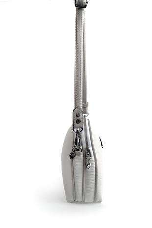 Silver & Polo Beyaz - A.gri SP765 Kadın Çapraz Çanta