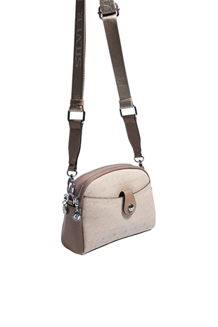 Silver & Polo SP1144 Kadın Çapraz Çanta Fashion Bej-Latte