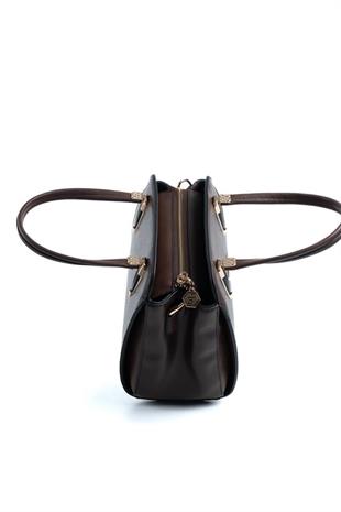 Silver & Polo SP1136 Kadın El Çantası Düz Kahve