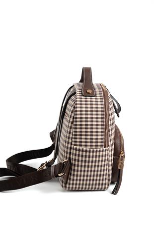 Silver & Polo Kahve Sarı - Kahve SP1130 Kadın Sırt Çantası