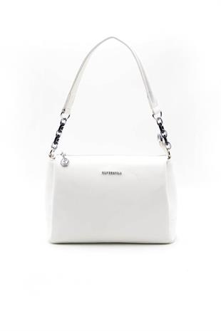 Silver & Polo SP910 Kadın Çapraz Çanta Düz Beyaz