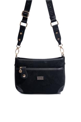 Silver & Polo SP1160 Kadın Çapraz Çanta Süet Siyah