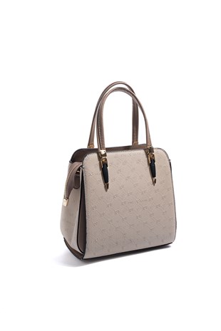 Silver & Polo SP1136 Kadın El Çantası Fashion Bej-Latte