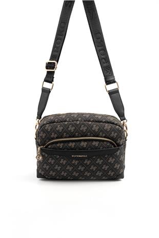 Silver & Polo Füme - Siyah SP1201 Kadın Çapraz Çanta
